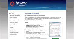 Desktop Screenshot of hexonic-software.com